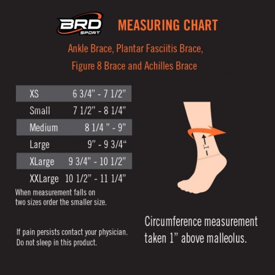BRD Sport Ankle Figure 8 Brace - FIGURE-8LXSM