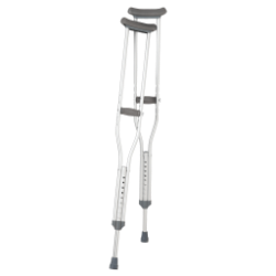 Breg Aluminum Push Button Crutches - Adult 52" - 510" Breg Aluminum Push Button Crutches - Adult