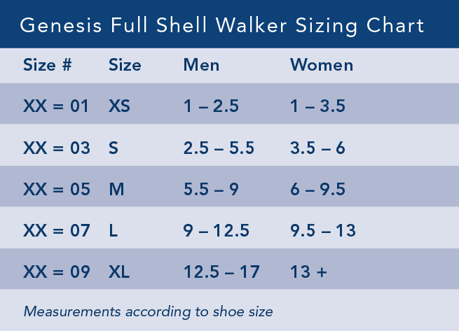 Breg Genesis Full Shell Walker Boot - Maximum Support Fracture Boot - BL51500x