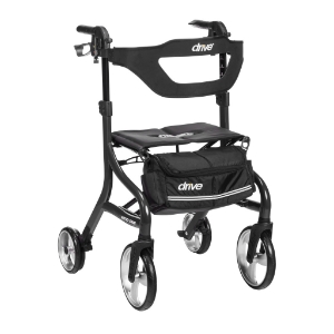 Drive Medical Nitro® Sprint HD Rollator - Heavy Duty Rolling Walker With Seat