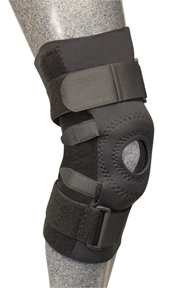New Options KC44 Patella Stabilizer with Shark Skin Dynamic Pull Patella Buttress, Spiral Stays and open Popliteal